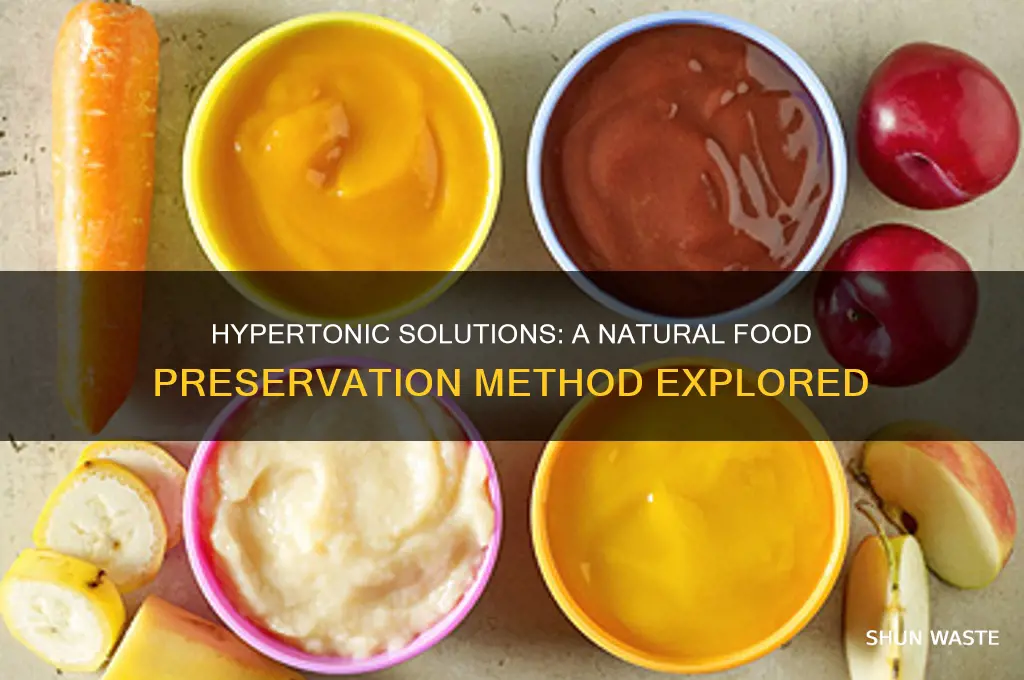 can a hypertonic environment be used to preserve foods