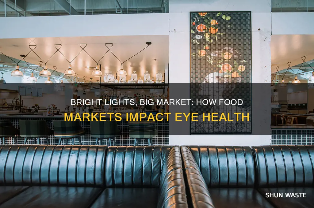 can a large food market environment cause vision problems