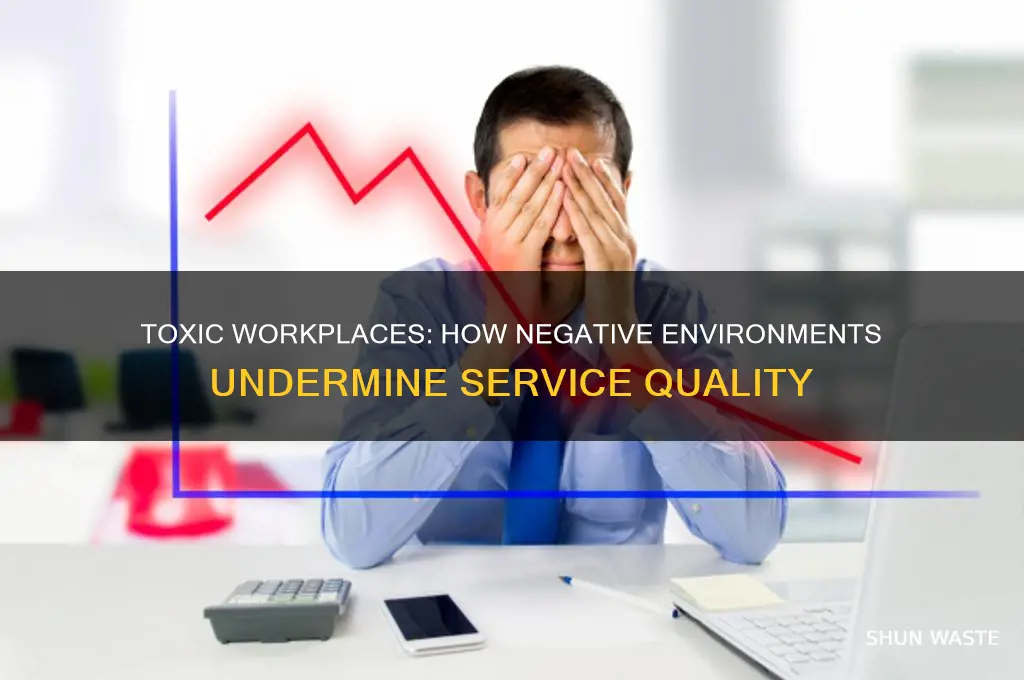 can a negative work environment impact the service being provided