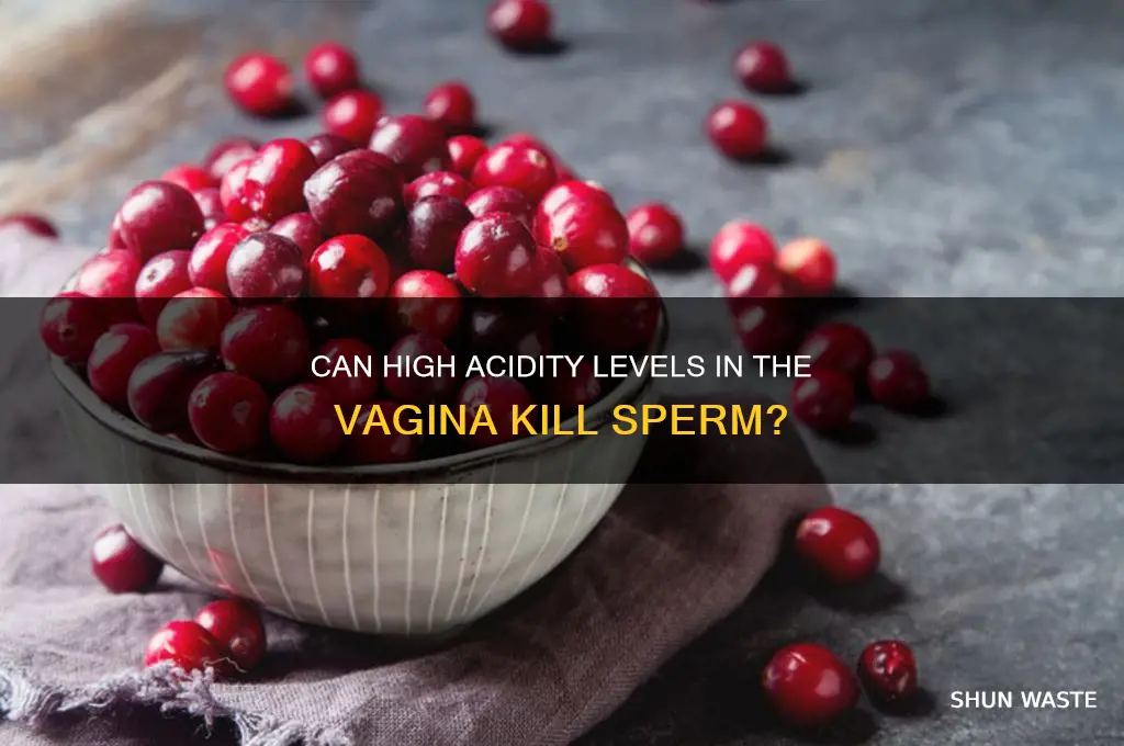 can an acidity environment kill sperm