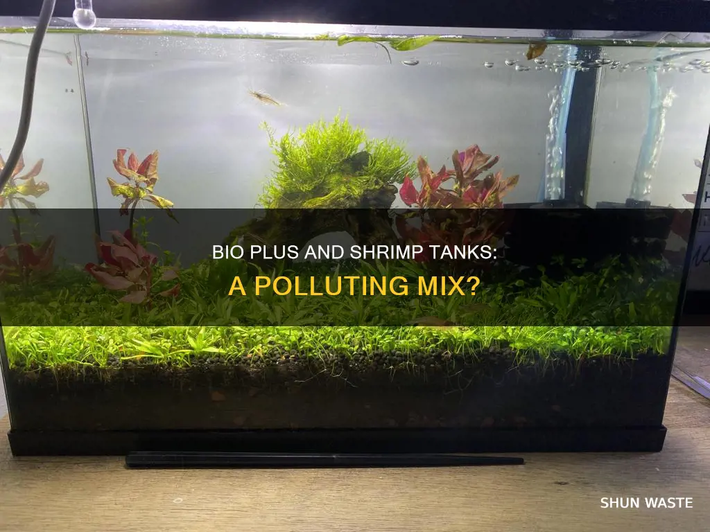 can bio plus pollute shrimp tank