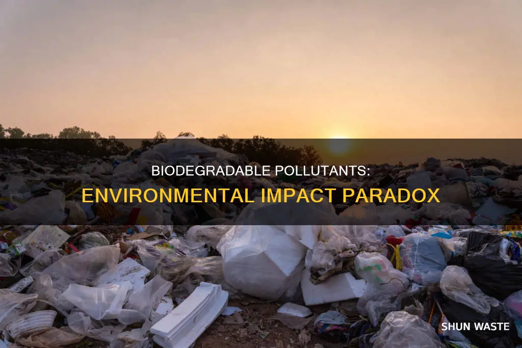 can biodegradable pollutants cause environmental problems