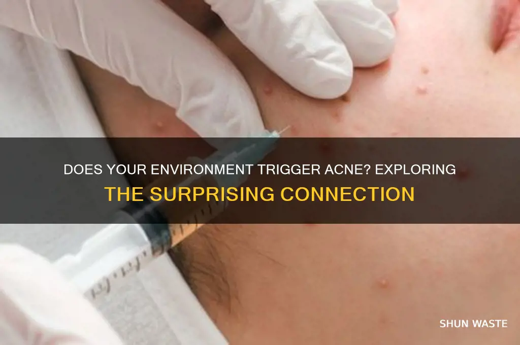 can change of environment cause acne