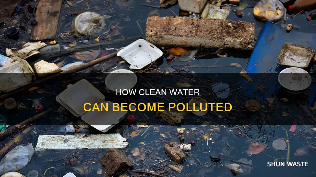 can clean water become polluted oni