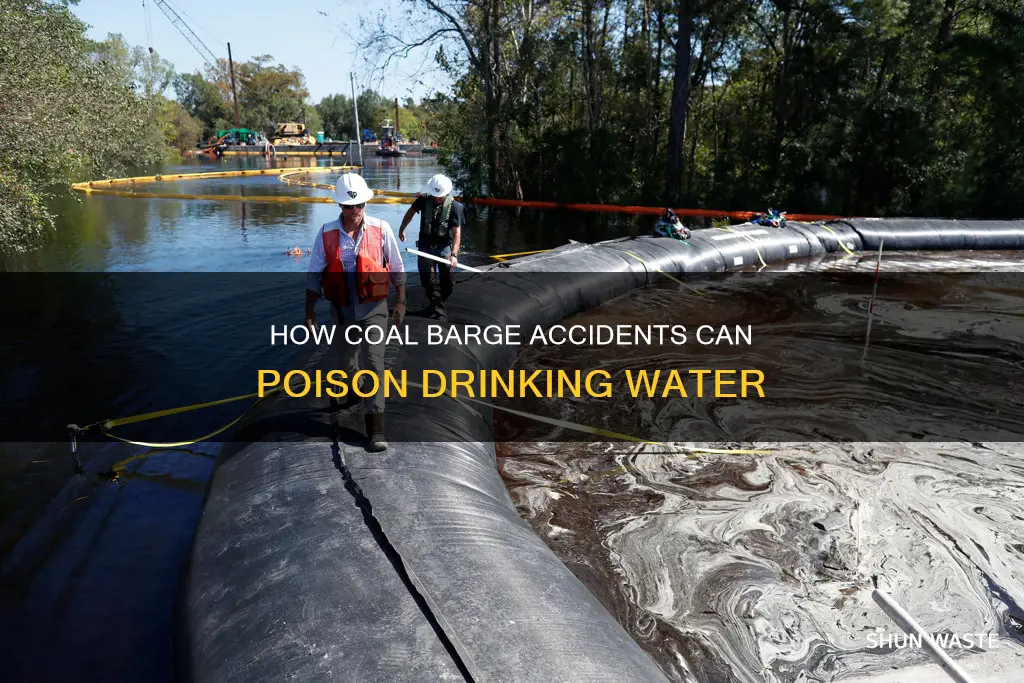 can coal from the barge accident pollute the drinking supply