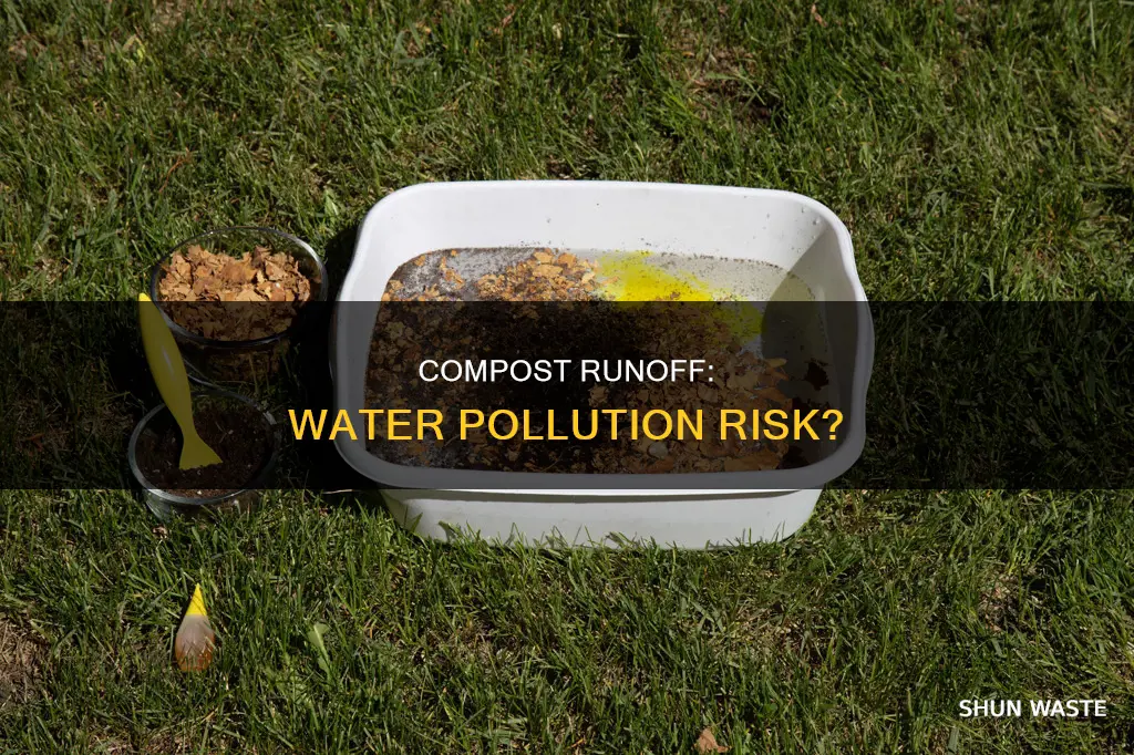 can compost pollute water after run off