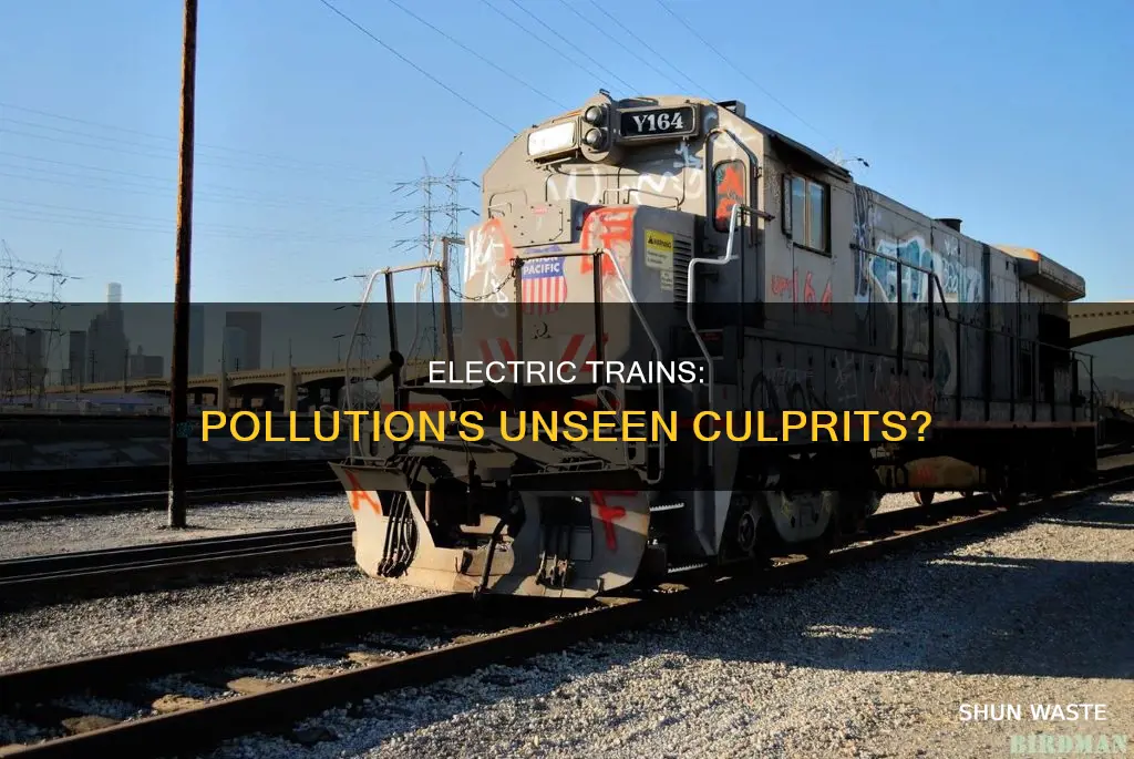 can electric trains contribute to pollution