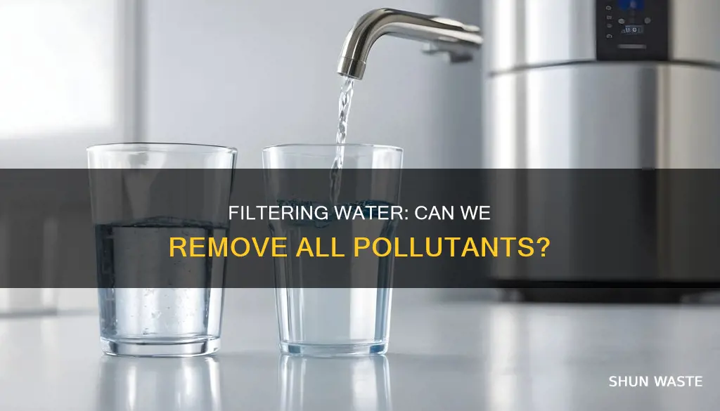 can every pollutant be filtered out of water