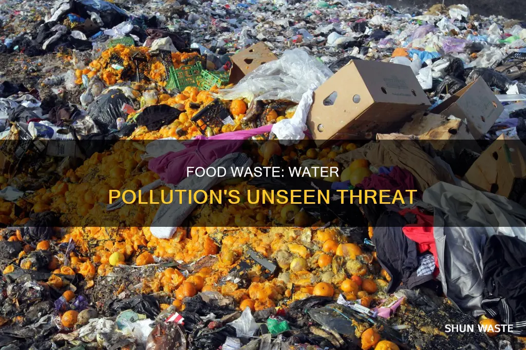 can food waste also pollute water