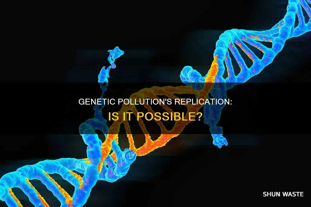 can genetic pollution replicate