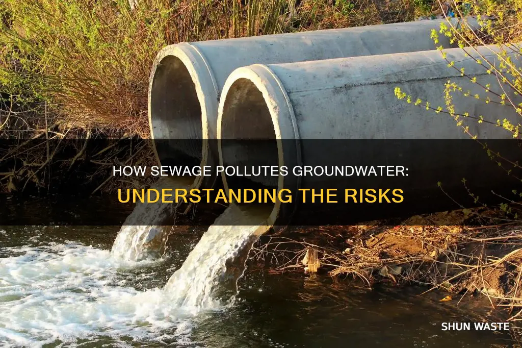 can groundwater get polluted by sewage how