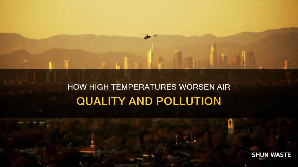 can high tempertures cause air pollution