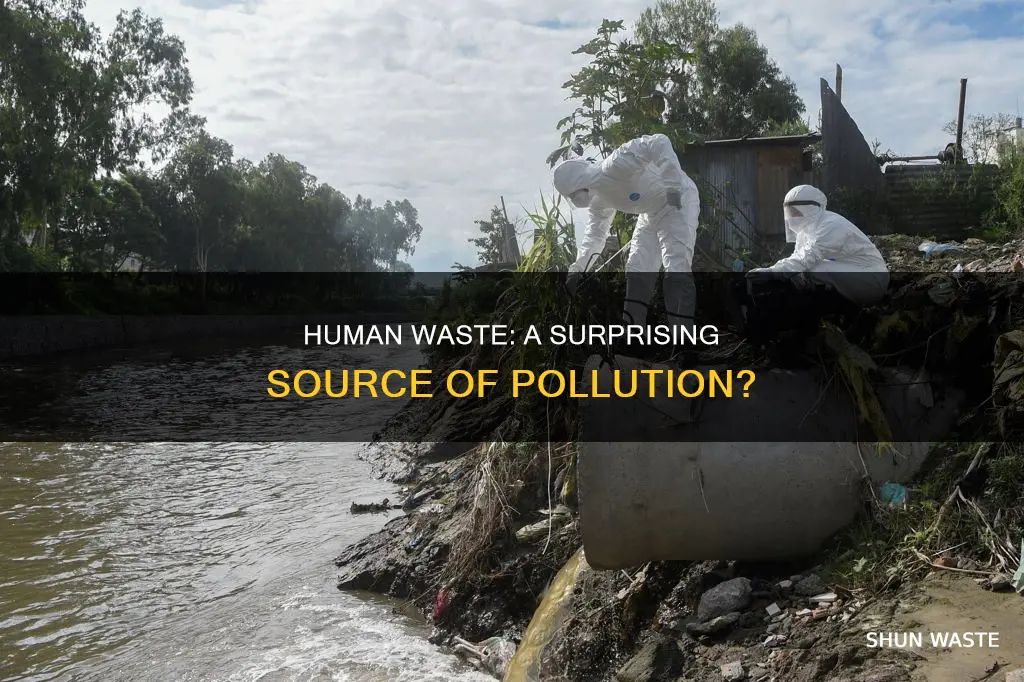 can human waste cause pollution