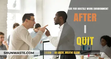 Can You Sue for Hostile Work Environment After Quitting Your Job?