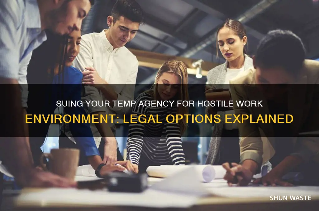 can i sue my temp agency hostile work environment