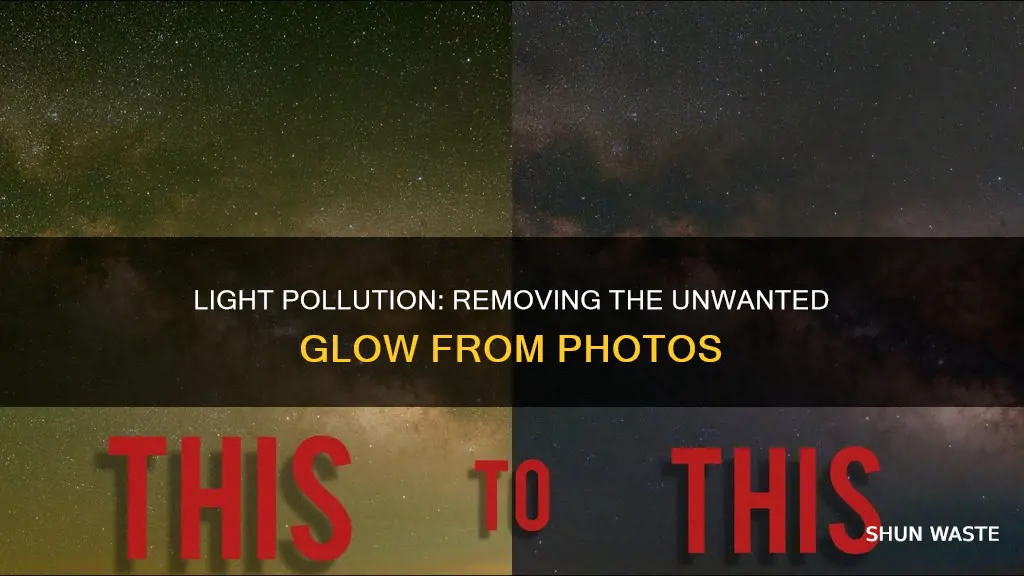 can light pollution be removed in photos