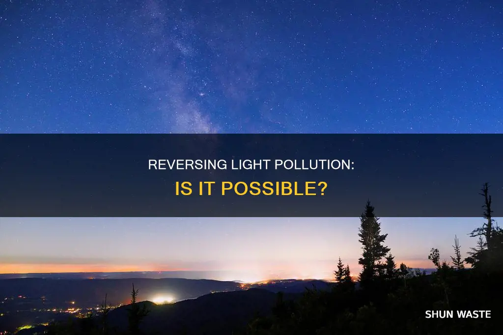 can light pollution be reversed