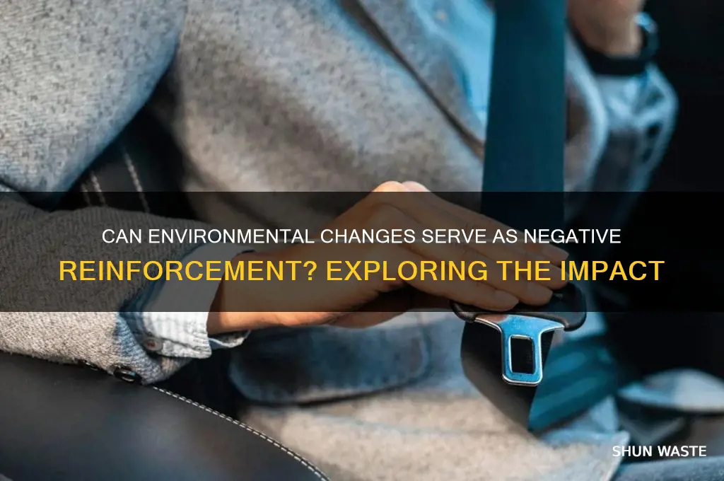 can negative reinforcement be a change in environment