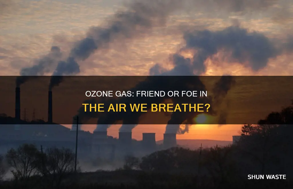 can ozone gas cause air pollution