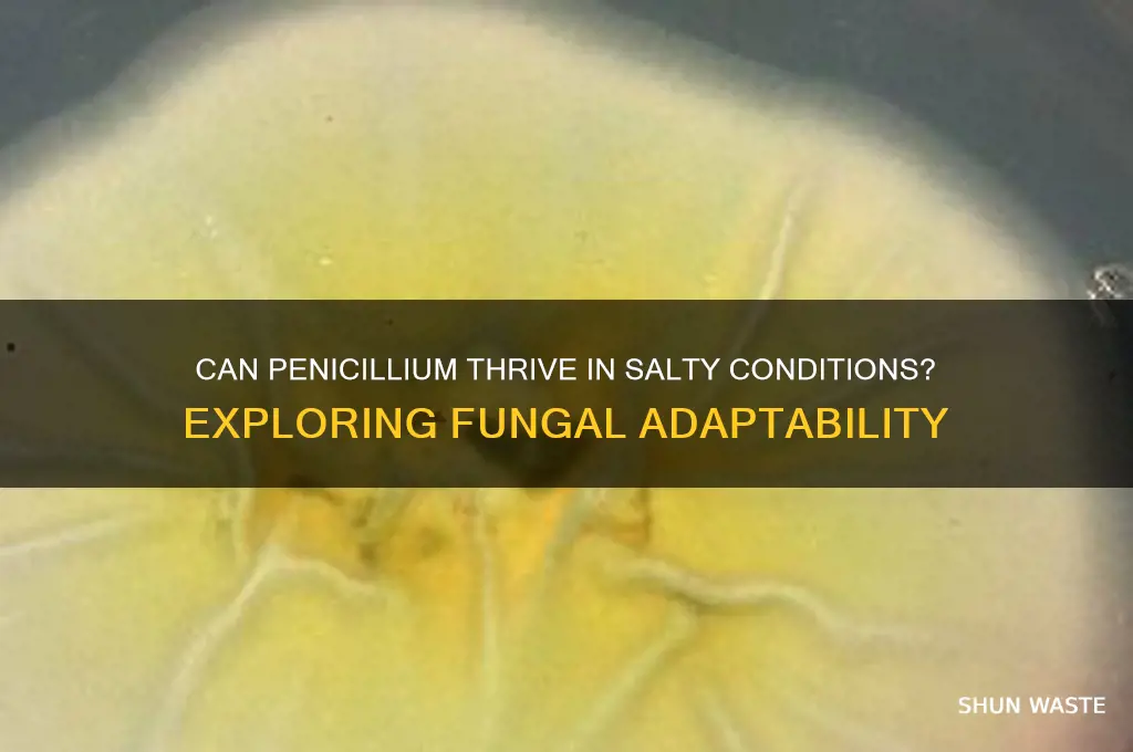 can penecilliu grow in salty environments