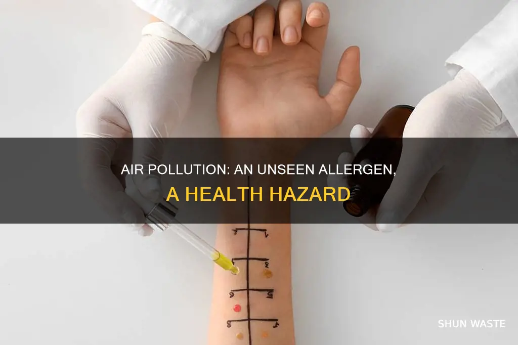 can people have alergies towards pollution