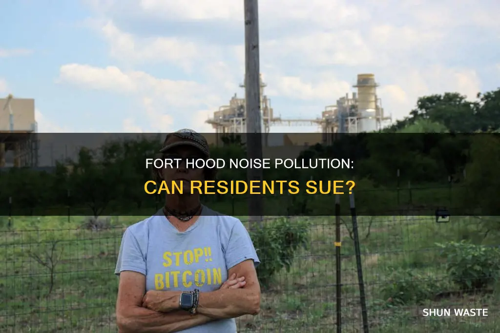 can resident sue fort hood for noise pollution