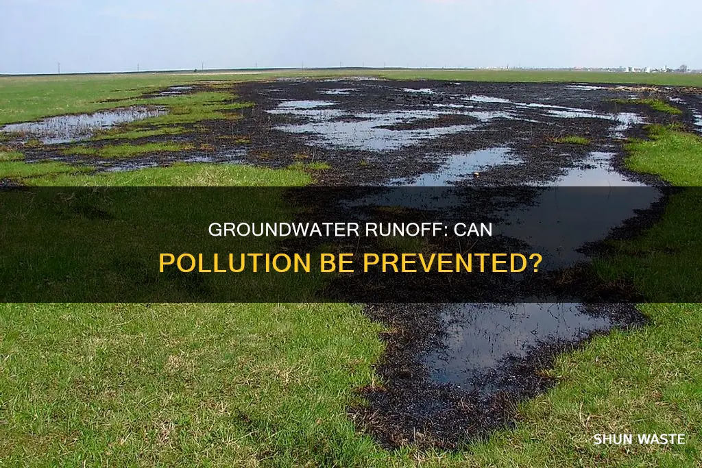 can runoff groundwater pollution