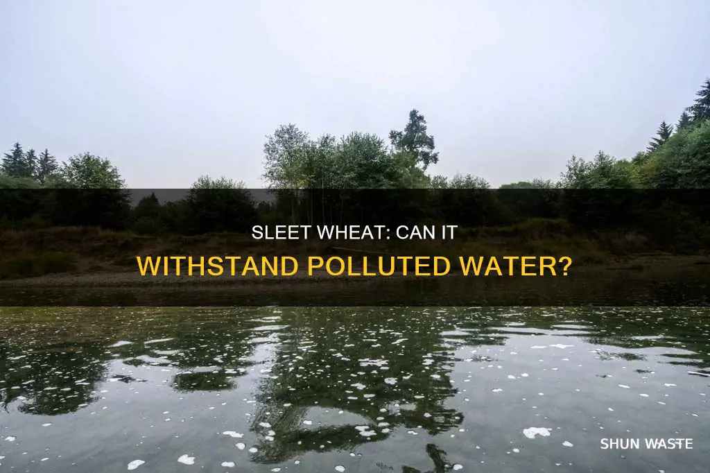 can sleet wheat be grown with polluted water