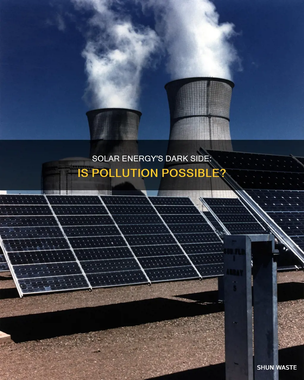 can solar energy cause pollution