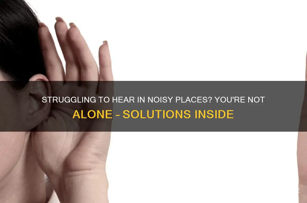 can t hear in noisy environment