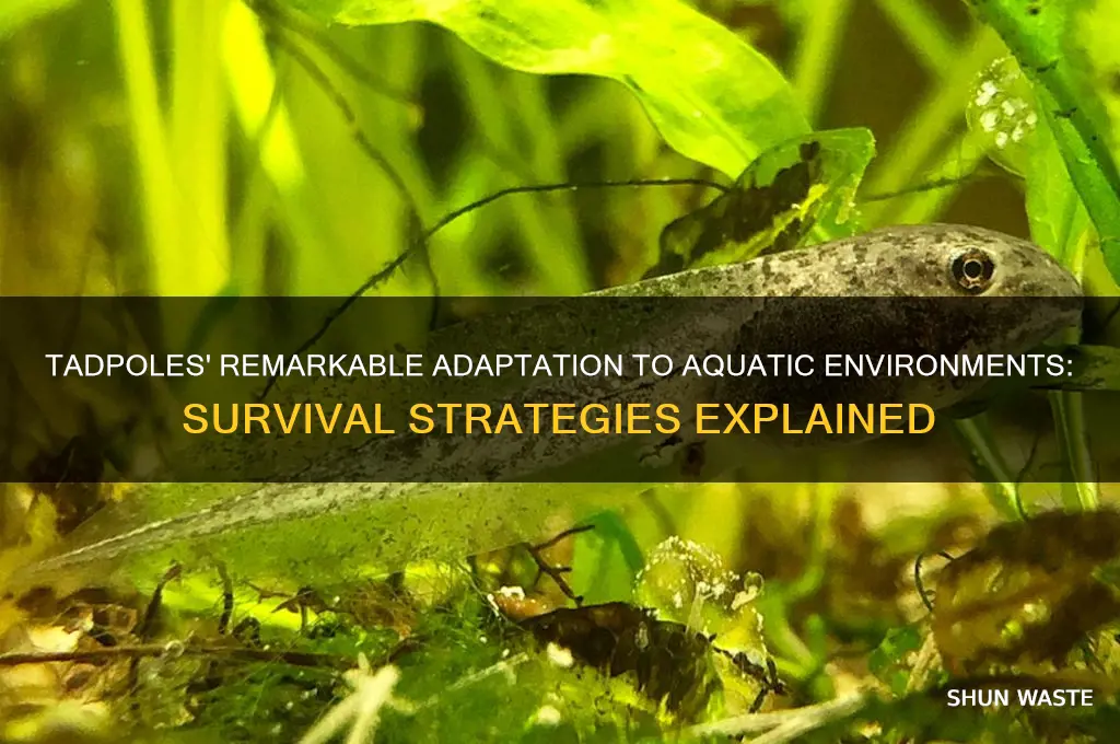 can tadpoles adapt to water environment