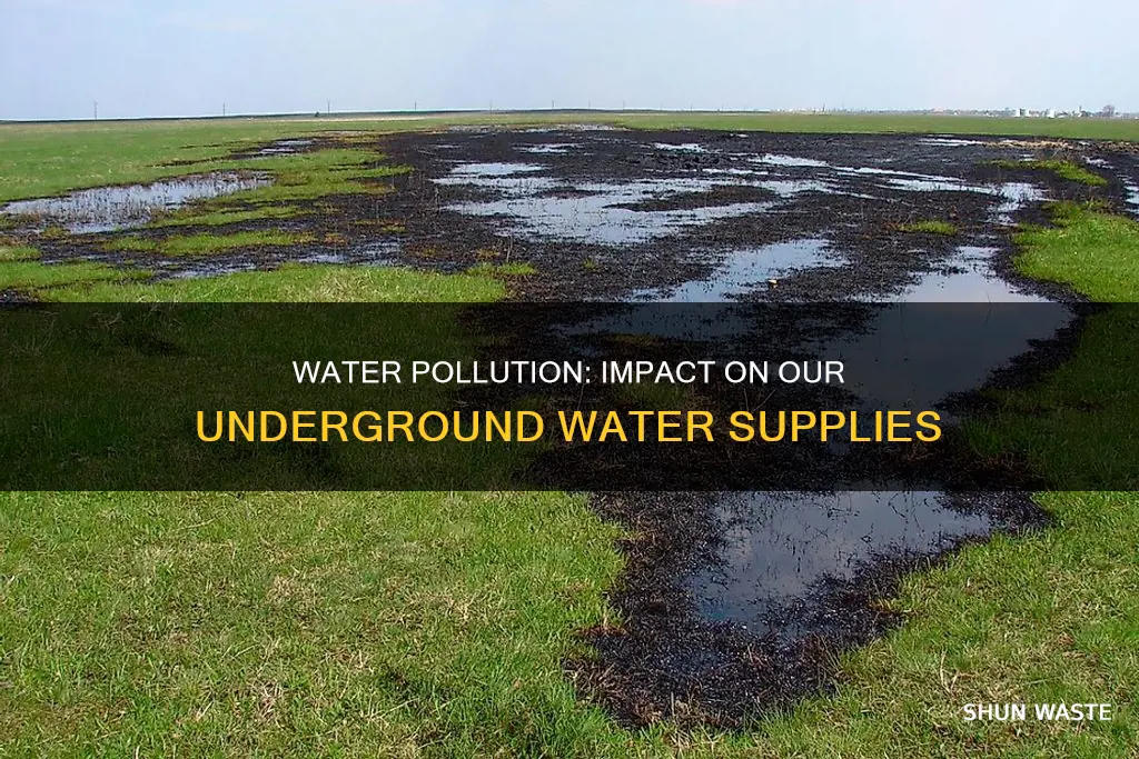 can water pollution affect underground water supplies