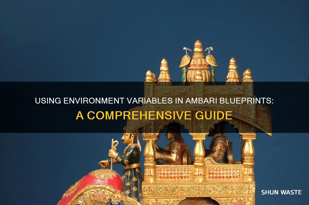 can we use environment variables in ambari blueprints
