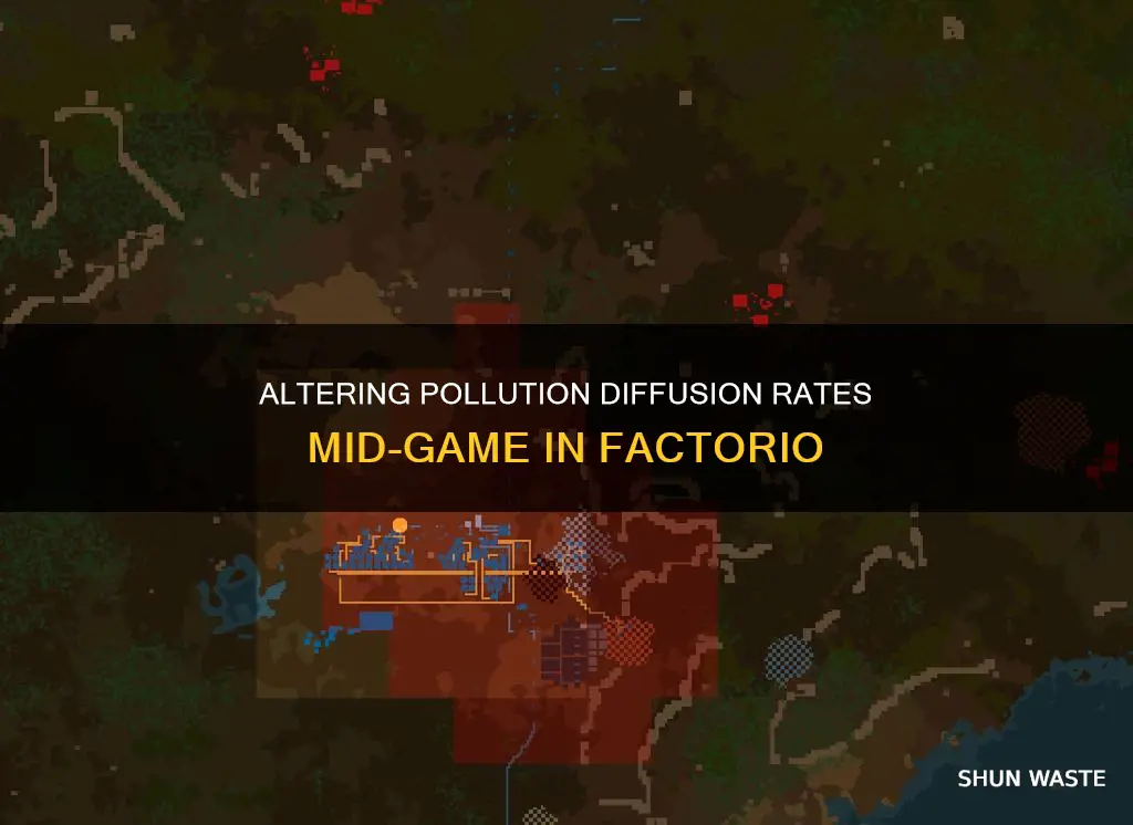 can you change pollution diffusion rate while in game factorio