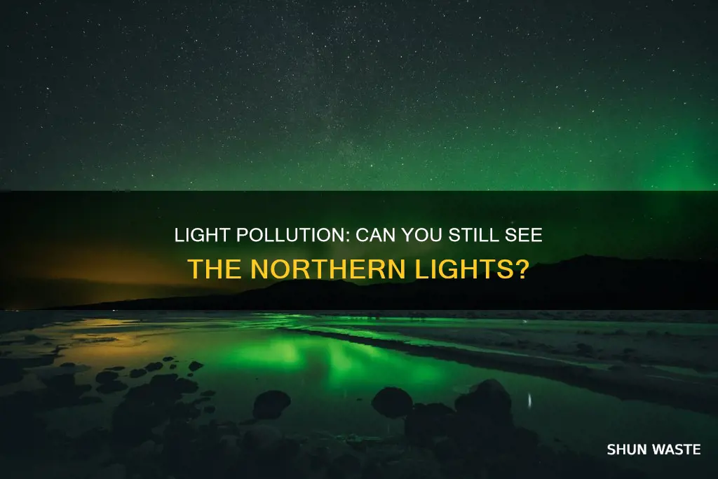 can you see northern lights with light pollution