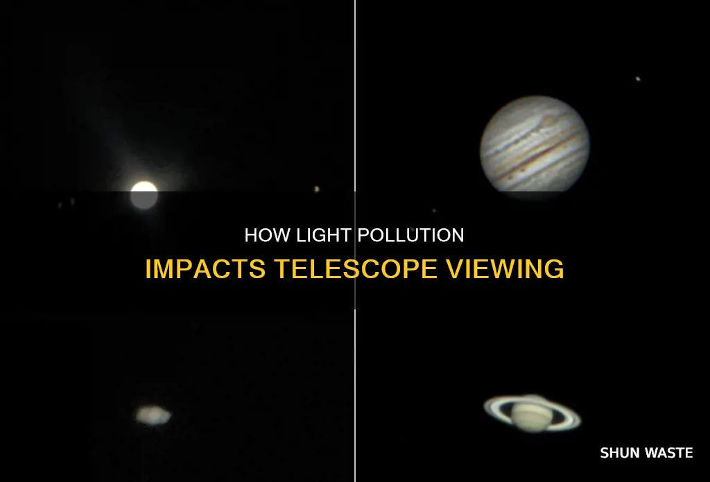 can you still use telecsopes in places with light pollution