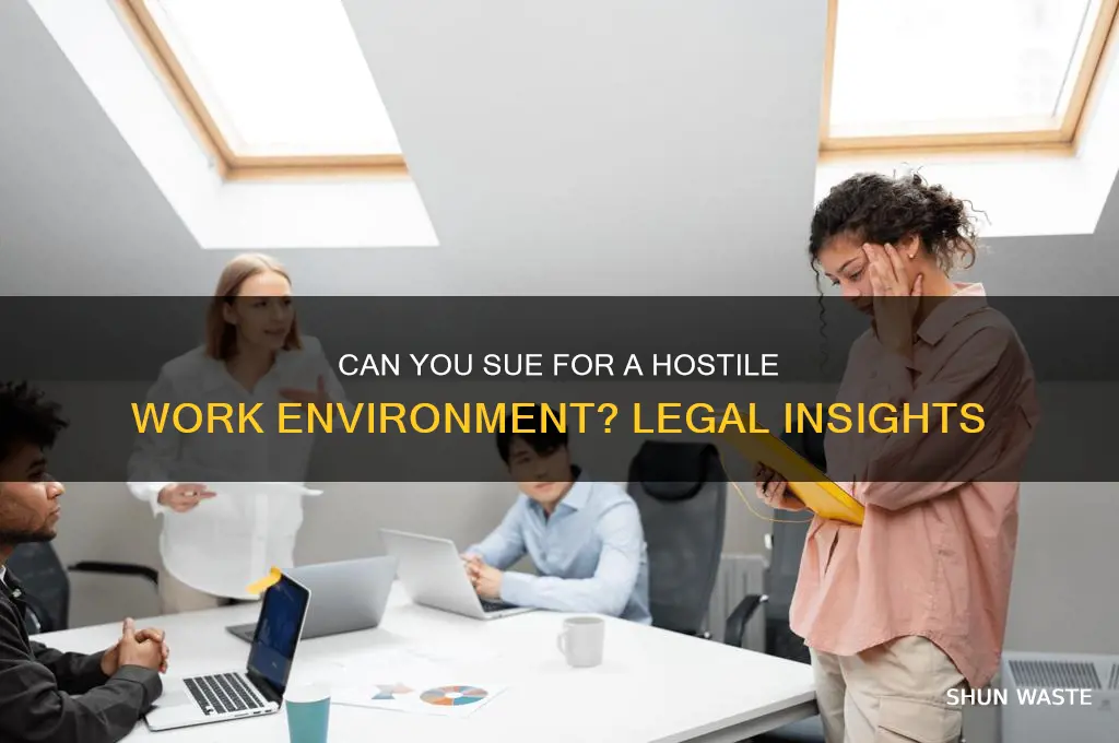 can you sue a company for hostile work environment