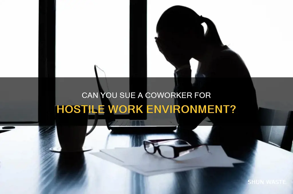 can you sue a coworker for hostile work environment