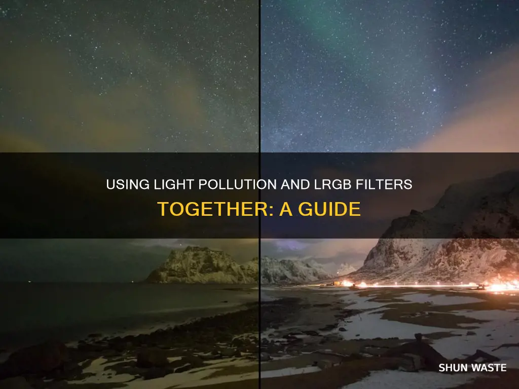 can you use a light pollution filter with lrgb filters