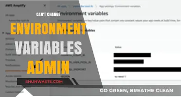 Admin Privileges: Troubleshooting Environment Variables That Won't Change