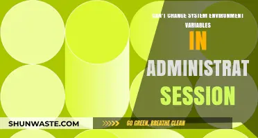 Fixing Administrator Session Restrictions on System Environment Variables