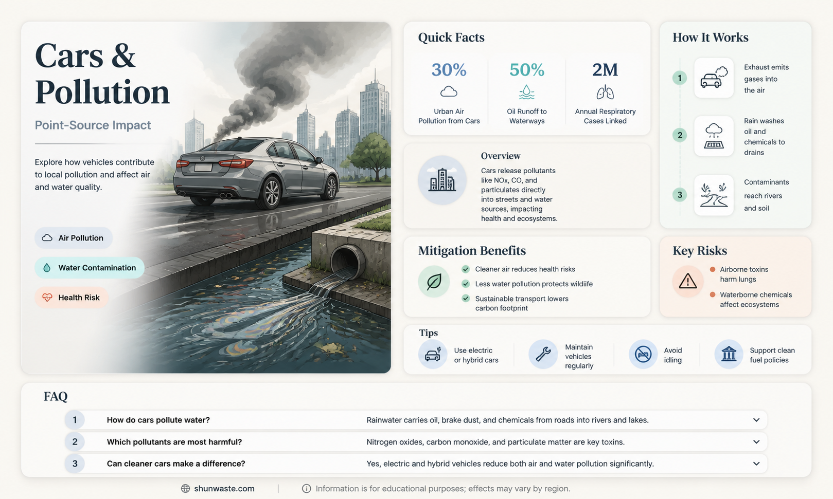 are cars a point source pollution