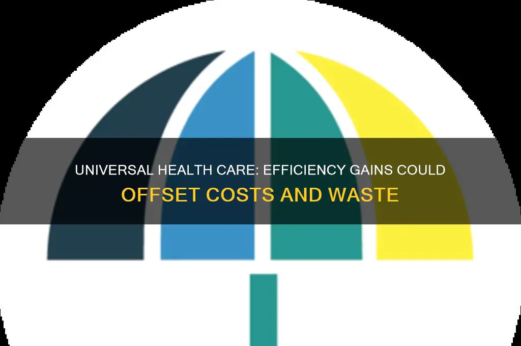 could universal health care pay for itself efficiency waste