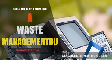 Can You Legally Dispose of a Stove in a Waste Management Dumpster?