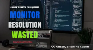 Troubleshooting Monitor Resolution: Why Switching Failed and How to Fix It