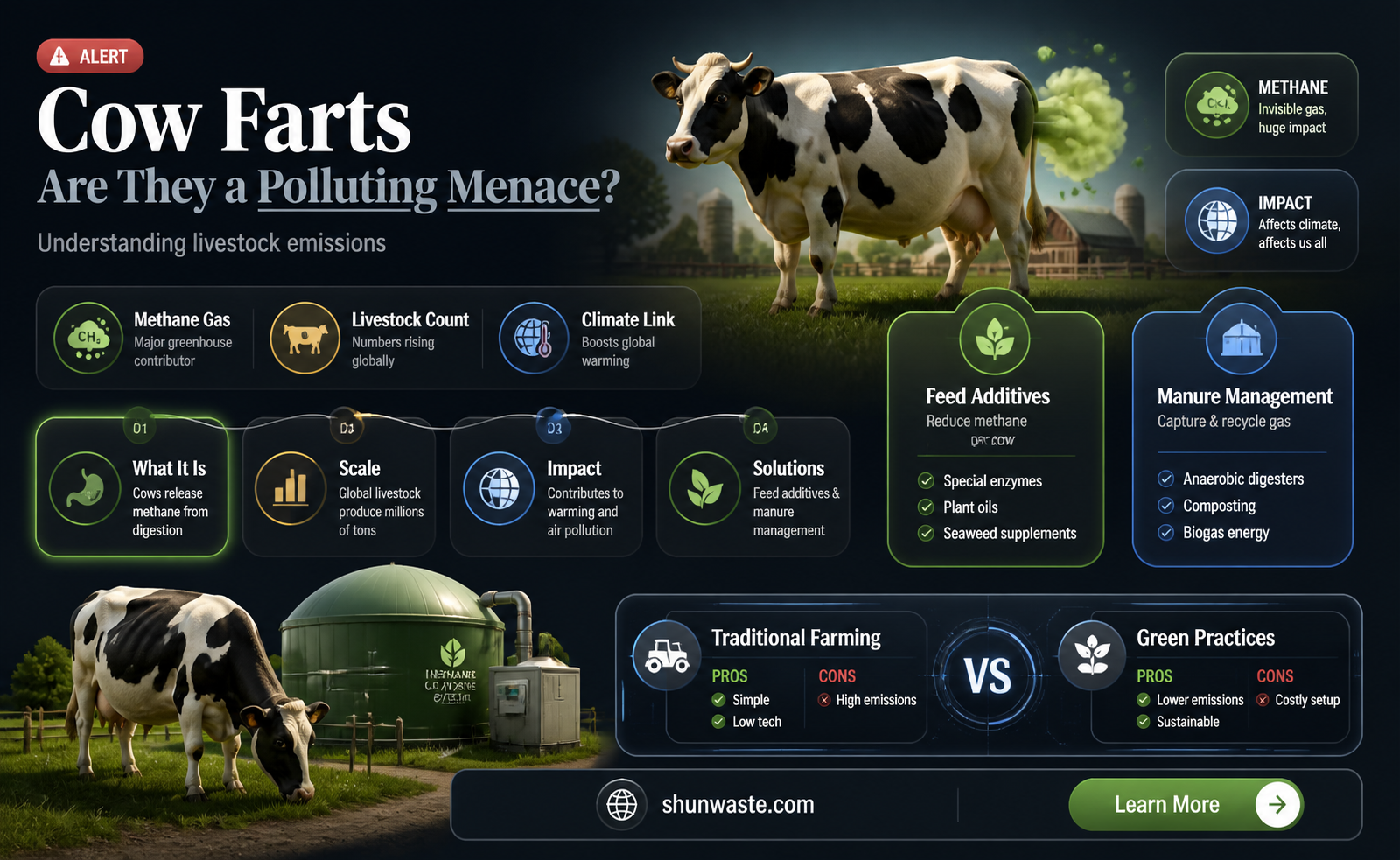 are cow farts pollution