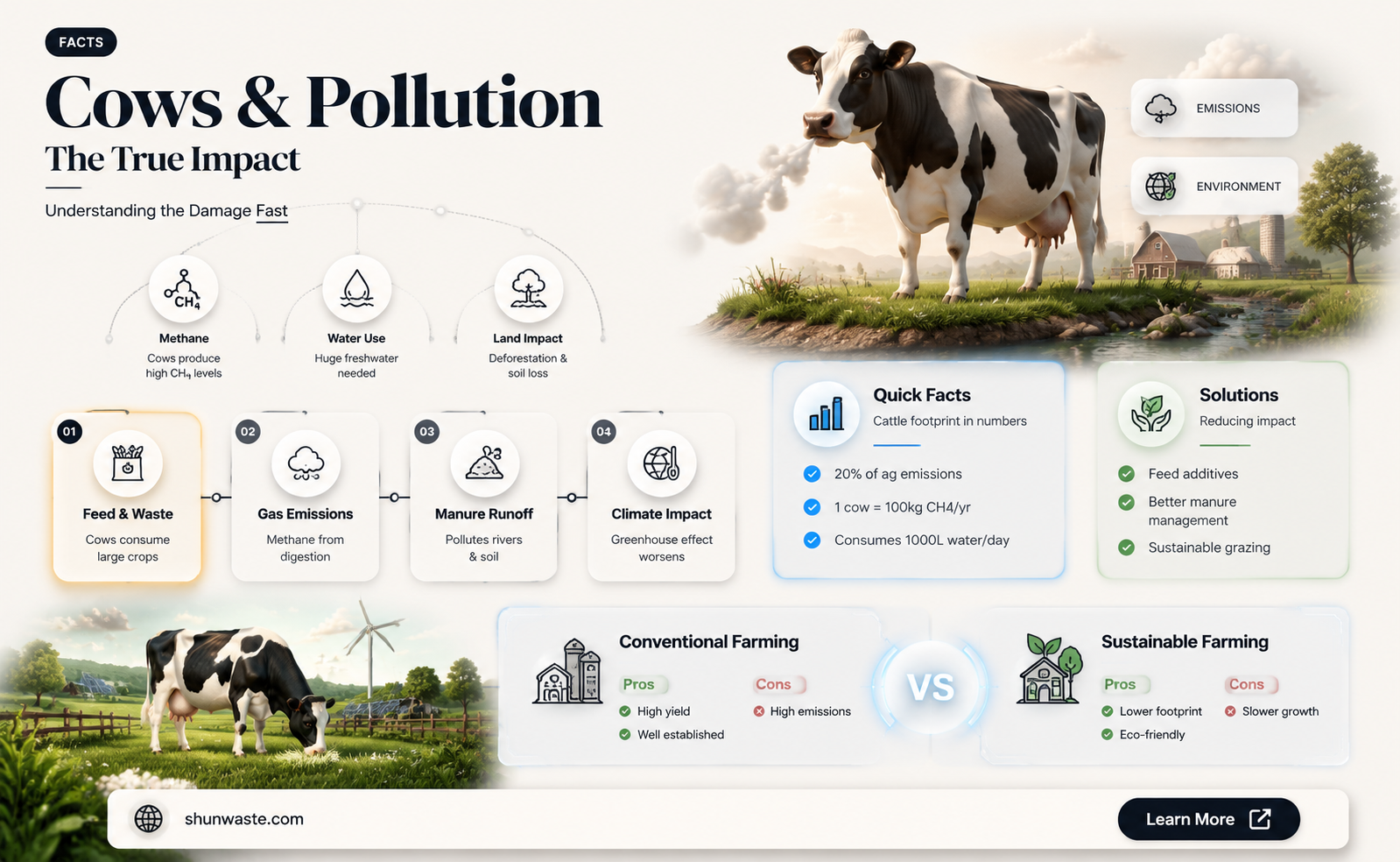 are cows causing pollution