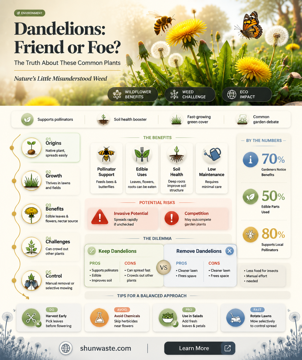are dandelions bad for the environment