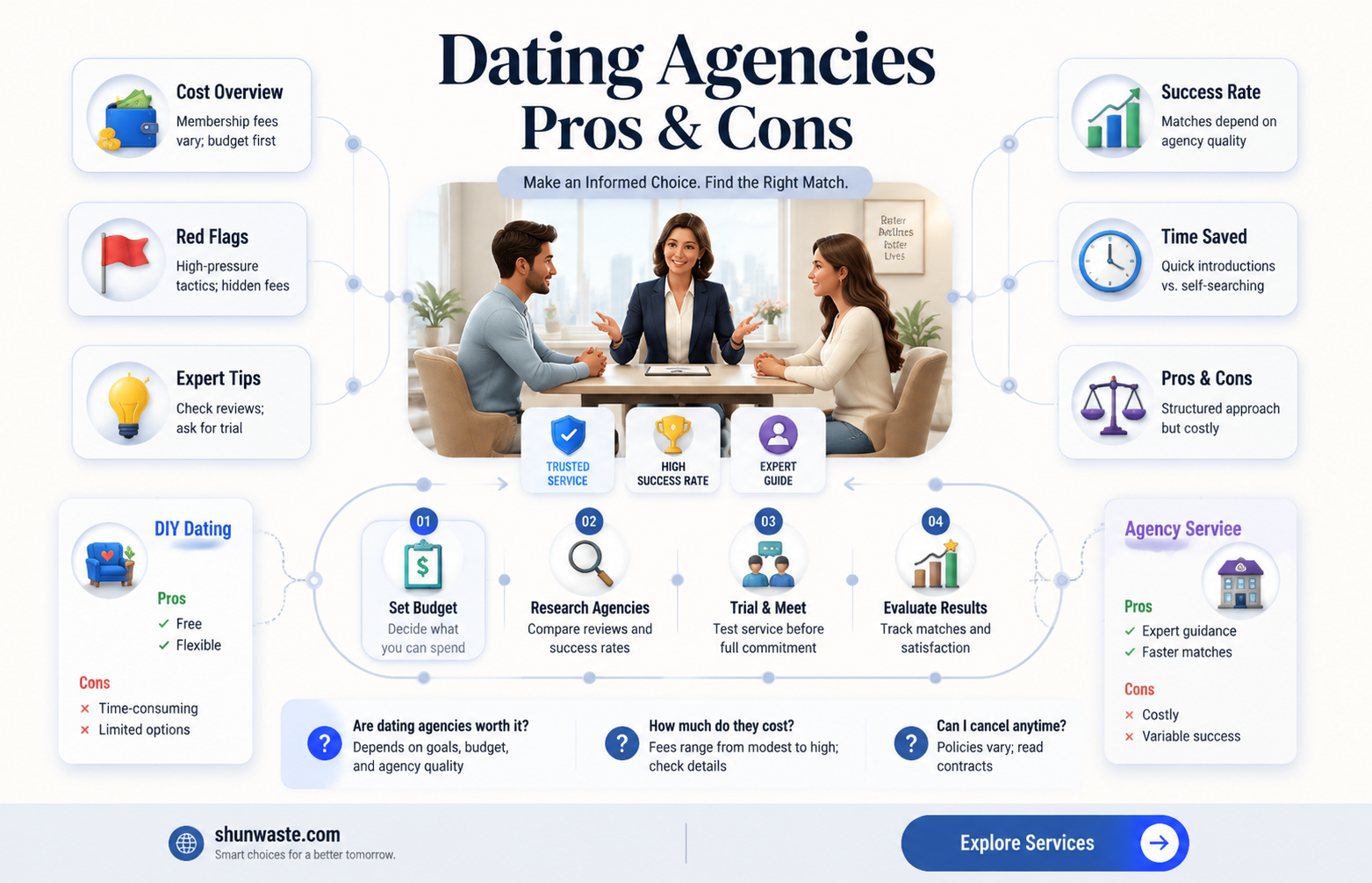 are dating agencies a waste of money