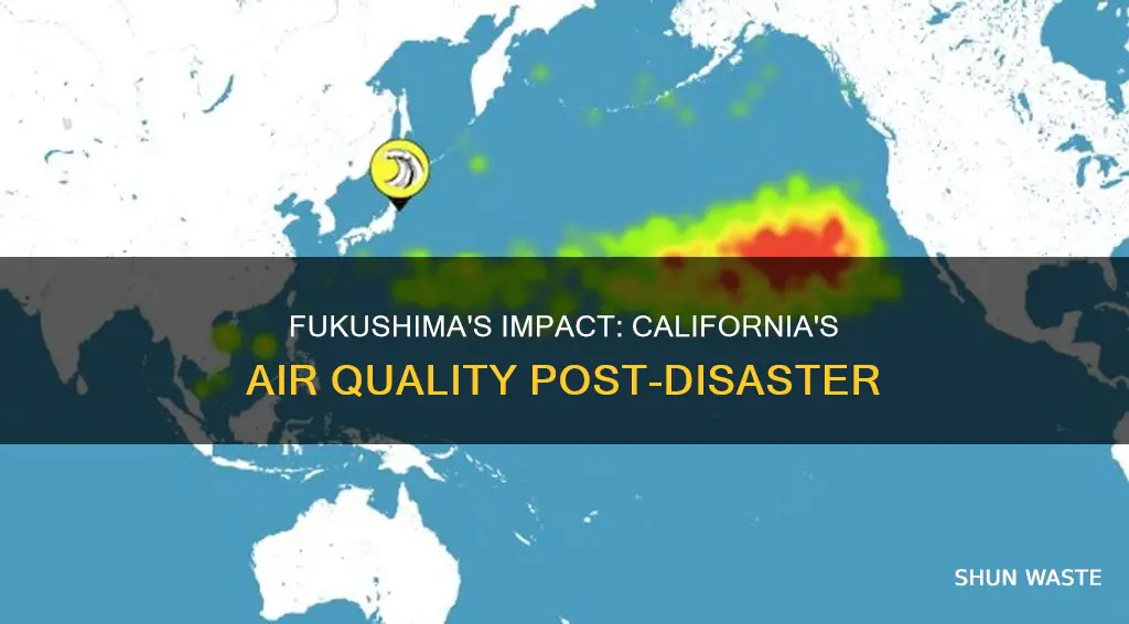 did fukushima affect air pollution in california